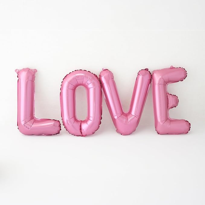 52 Pcs 16 Inch Pink Letter Foil Balloons, 2 Sets of A-Z, Mylar Metallic - Image 7