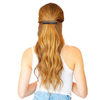 Skinny Hair Barrettes for Women Long Simple Acrylic French Hair Clips Elegant Classic Hairpins Steel Clip Clamp Girls Hair Accessories Navy Blue Dark Green Light Brown 3Pcs/set