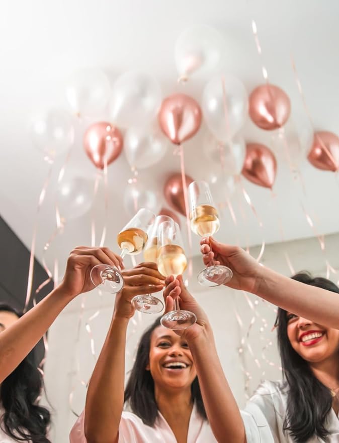 Rose Gold Balloon Garland Arch Kit, Women Birthday Party Decor | 134 Pcs Rose - Image 3