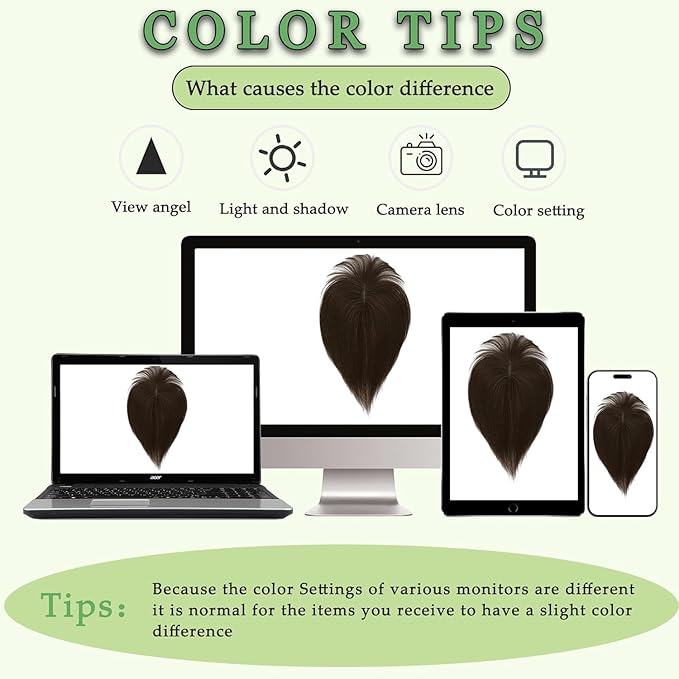 Hair Toppers for Women Real Human Hair, 360°3D Bangs Clip Human Toppers for Women with Thinning hair Realistic Scalp Line (Medium Brown, 3D Wispy Bangs(11 * 7))