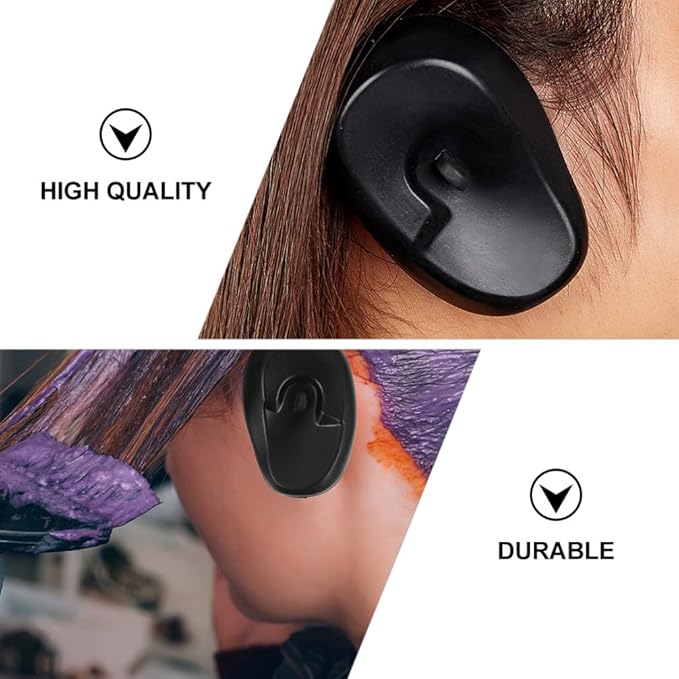 FRCOLOR 8pcs Earmuff Ear Defenders - Salon Ear Heat Protector Covers for Hairdressing & Baking Oil Hair Dryer Use