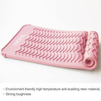 ANGENIL Heat Resistant Silicone Flat Iron Mat Pouch, For Travel Dual Voltage Curling Iron Wand, Hair Straightener, Automatic Wireless Curlers, Crimper Hair Iron, Styling Tools, Curling Brush For Women