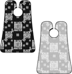 Beard Bib Apron for Men Shaving, Waterproof Non-Stick Hair Catcher with Suction Cups, Grooming Essential for Dad Husband, Black People Lives Matter Shave Bib