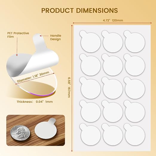 150Pcs Double Sided Adhesive Dots, Removable Clear Dots Sticky Tack, Waterproof - Image 2