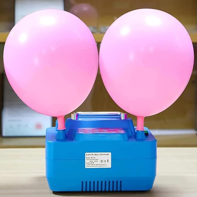 Electric Balloon Pump, Professional Double Hole Inflator, Inflatable Timing and - Image 2