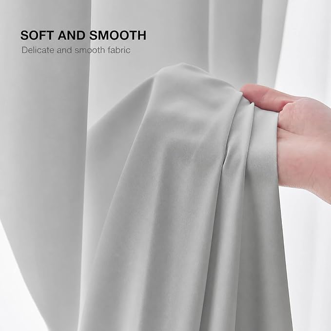 Grey and Grayish White Curtains - Image 6
