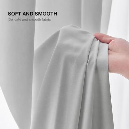 Grey and Grayish White Curtains - Image 6
