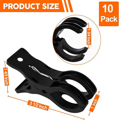 10 Pack Black Balloon Arch Clips, 3 1/2 x 1 x 1 4/5 Inch balloon arch clamps - Image 5