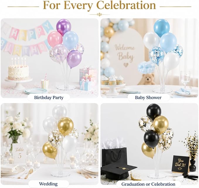 12 Pack Balloon Stands for Table 27.56 Inch Balloon Holders | Reusable Balloon - Image 6