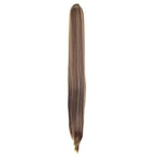 SWACC 28-Inch Long Straight Claw Clip Ponytail Extensions Synthetic Hair Extensions Ponytail Jaw Clip Hair Pieces for Women (Light Brown/Beige Highlights-12H24#)