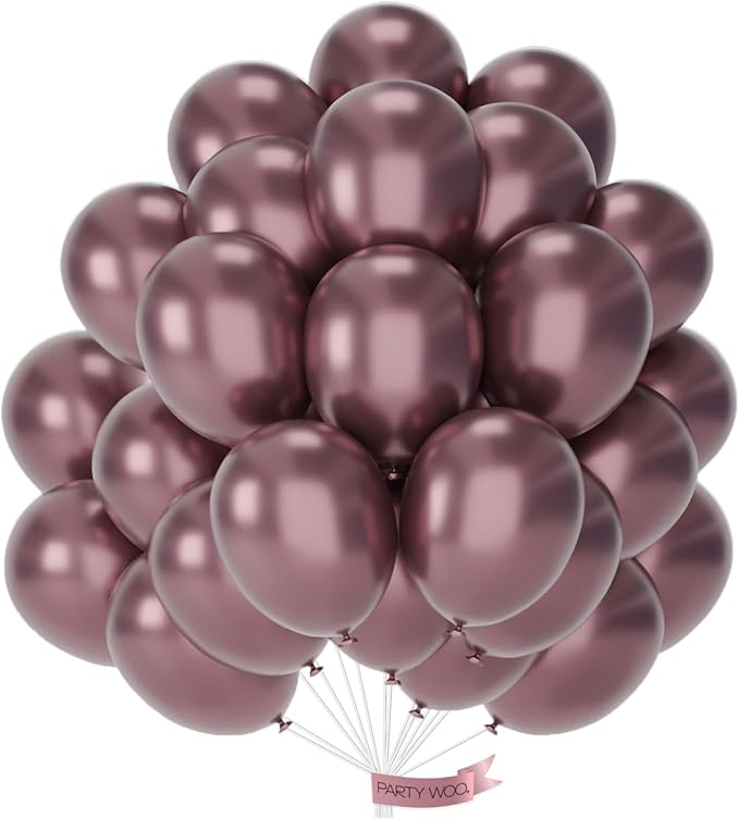 PartyWoo Copper Bronze Balloons 50pcs Metallic Brown Color 12 Inch | Balloons by PartyWoo