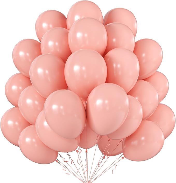 10 Inch Pastel Orange Balloons by KALOR