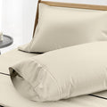 THREAD SPREAD 100% Egyptian Cotton Pillow Cases King - 1000 Thread Count Pillow Cases King Size Set of 2, Soft Cooling & Breathable Extra Long Staple Sateen Weave Cotton Pillow Covers for Bed - Ivory