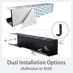 Dyson Airwrap Holder, Aluminum Dyson Airwrap Wall Mount Black with 7 Custom Slots & Cable Hook, Dyson Organizer Wall Mounted for Bathroom BANJEKT