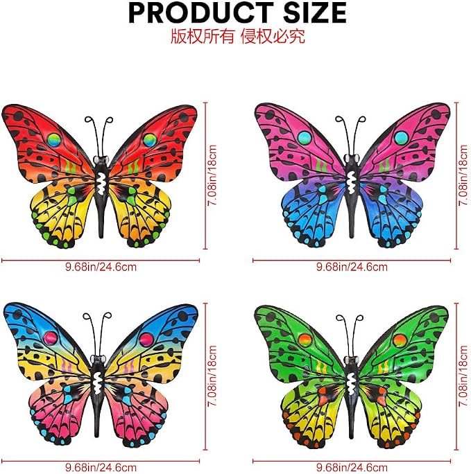 Metal Butterfly Wall Decor - Image 4