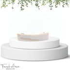 French Amie Fine 1" Wide Rectangular Celluloid Handmade Ivory Automatic Hair Barrettes for Women French Hair Clips