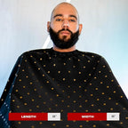 Barber Strong The Barber Cape Haircut Cover for Men, Hair Repelling and Static-Reducing Material, Water Resistant Fabric