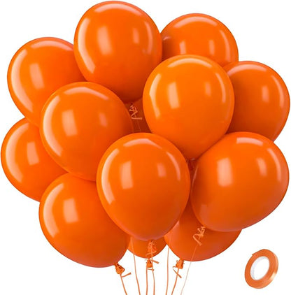 Patimate Orange Balloons 100 Pack 12 Inch Matte Orange Latex Balloons by PatimateDirect