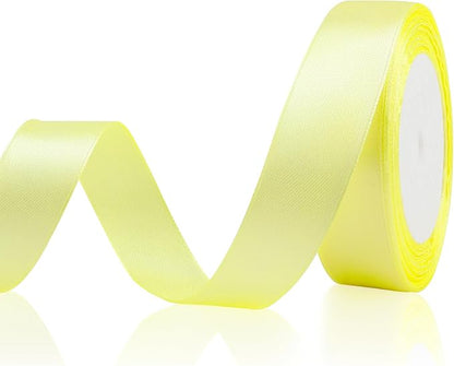 Yellow Ribbon Satin Ribbon 1 Inch 25 Yards Ribbons by OALCQ