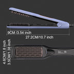 JINRI Hair Iron, Hair Brush, Pumped-Up Volume, Adjustable Temp, 360 ° Tail Rotation, Lasting Volume, for Short Or Thin Hair, Dual Voltage (100-240V), Volumizing Hair Iron, Blue, 1.38 inch