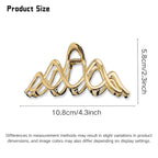 Wave Hair Claw Clip Wavy Metal Hair Clips Large Gold Hair Claws Barrettes Strong Hold Nonslip Hair Jaw Clips for Thin Thick Hair Stylish Hair Accessories for Women Girls