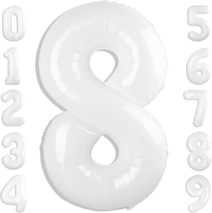 Number 8 Balloons 40 Inch 8 Balloon by Mluchee