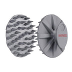 INNERNEED One-Piece Scalp Massager Shampoo Brush, Wet & Dry Scalp Care Head Scrubber Hair Washing, Soft Silicone Bristles, for Hair Growth, Dandruff Removal, Comfortable for All Hair Types (Gray)