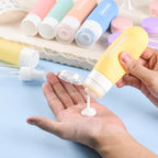 20 Pack Travel Bottles Set, TSA Approved Travel Size Toiletries Containers, Leak Proof Shampoo and Conditioner Bottles, Refillable Travel Essentials Toiletry Bottles (Light Color)