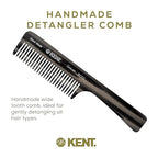 Kent 91TG Detangler Combs for Women Wide Tooth Hair Comb for Curly and Wavy Hair - Wet Hair Comb, Large Handle Wide Tooth Shower Comb for Hair for Effective Detangling Kent Comb