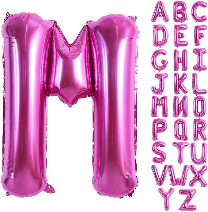 TONIFUL 40 Inch Giant Red Letter M Balloons by TONIFUL