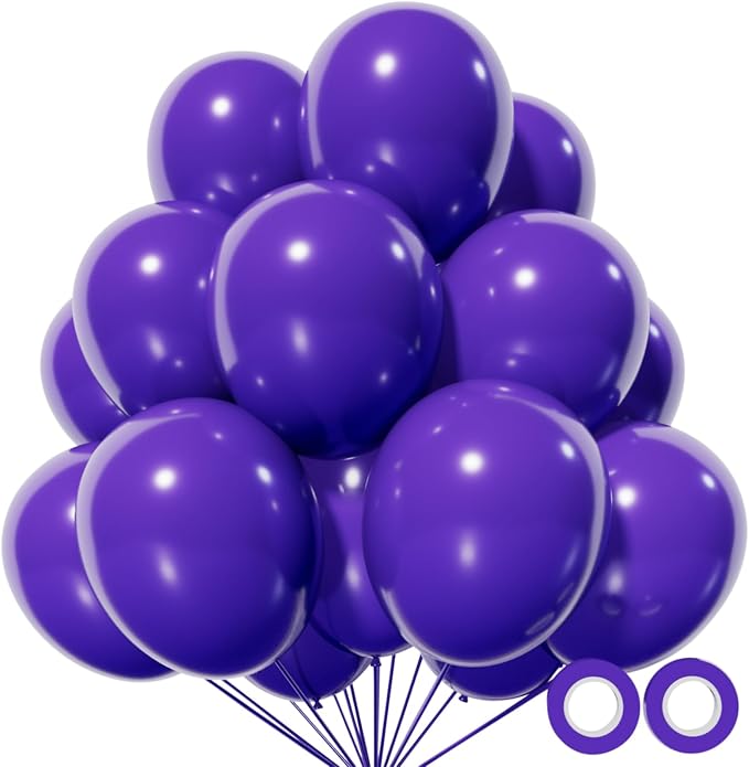 110pcs Purple Balloons 12 inch by KUULBELAballoons