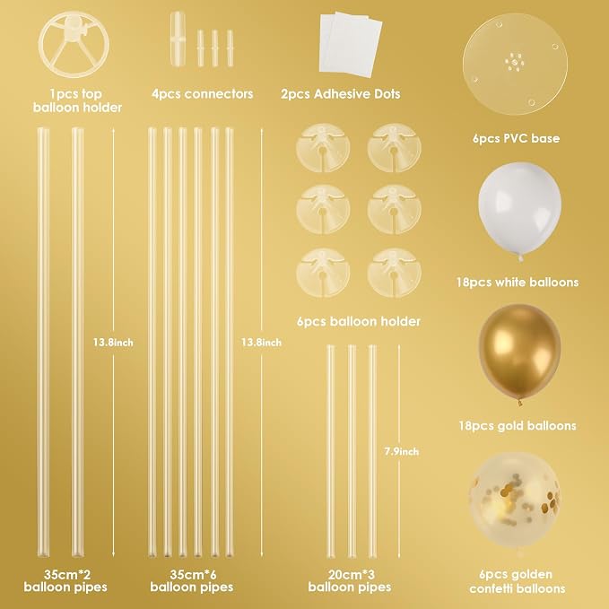 Voircoloria 6 Sets Balloon Stand Kits - Image 3