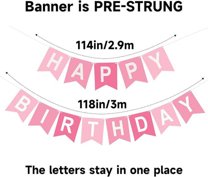 Happy Birthday Banner Birthday Party Banner NO DIY Happy Birthday Sign | - Image 3