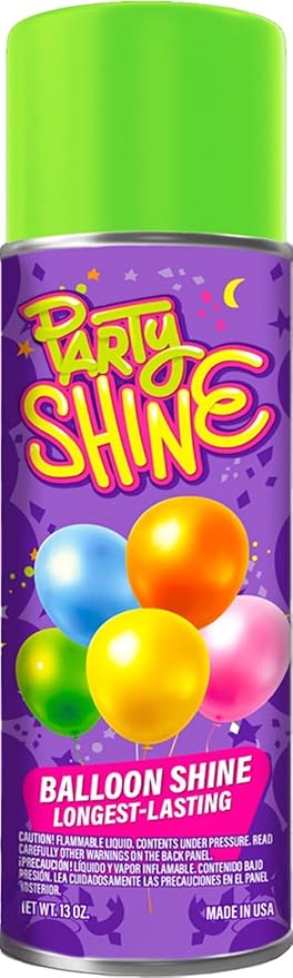Party Shine Balloon Shine Spray, Silicone Spray by ShinyFiesta