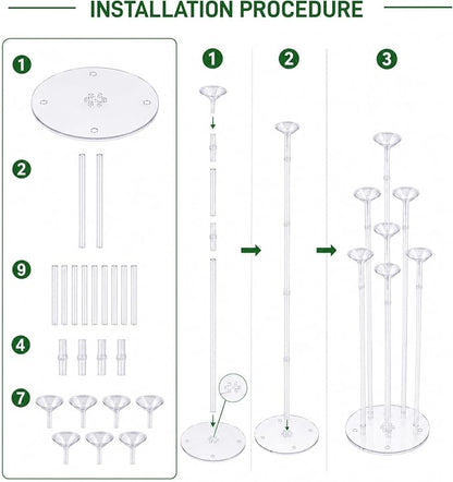 12 Pack Balloon Stands for Table 27.56 Inch Balloon Holders | Reusable Balloon - Image 4