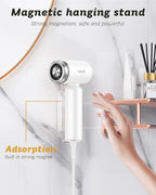 Hair Dryer - Mini HairDryer, Ionic High-Speed Motor for Fast Drying, Portable Lightweight Blow Dryer, Quiet Blowdryer with Magnetic Curly Diffuser & Concentrator for Home Travel ONLY 110V
