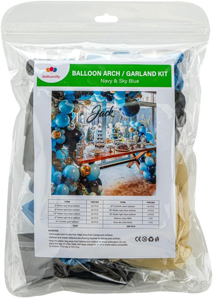 Restaurantware Balloon Arch Kit 104 Balloons, Glue Dot Balloon Decoration Set - Image 2