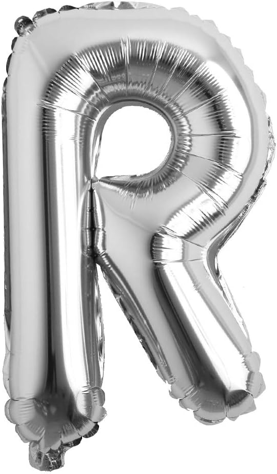 32 inch Letter Balloons Silver Alphabet Number Balloons Foil Mylar Party by REIANS