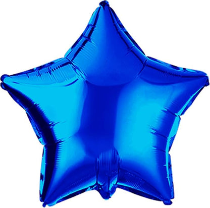 Blue Star Balloon 18 Inches Foil Balloons Mylar Helium Balloons by Adeer