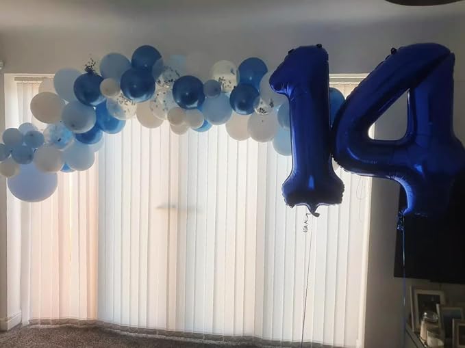 Number Balloons 4 Balloon 40 inch Blue - Image 2