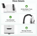 110V 500W Nano Hair Steamer Machine, Professional Micro Mist Salon Hair Processor, Salon Spa Equipment Vertical Nano Hair Steamer for Deep Hair Care Repair, Hair Styling