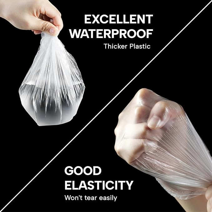 Years calm 30PCS Disposable Shower Caps, Clear Shower Caps for Travel, large Plastic Hair Caps for Women, Home Use, Hotel (30PCS large Size 20.5"