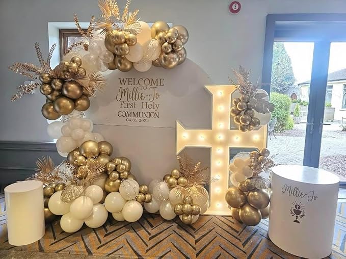 First Communion Balloon Garland Kit 160Pcs, Baptism Balloon, First Holy - Image 9
