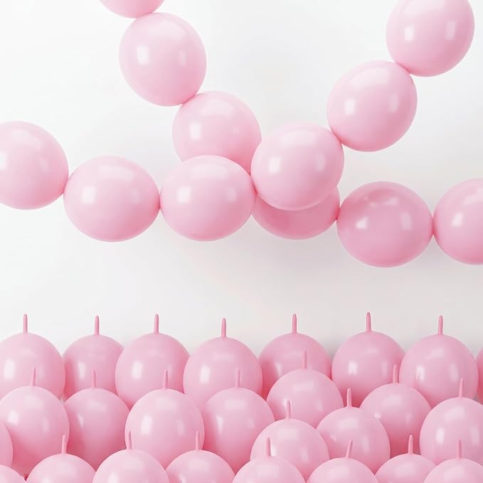 Pastel Pink Linking Balloons, Quick Linked Balloon by Govpy