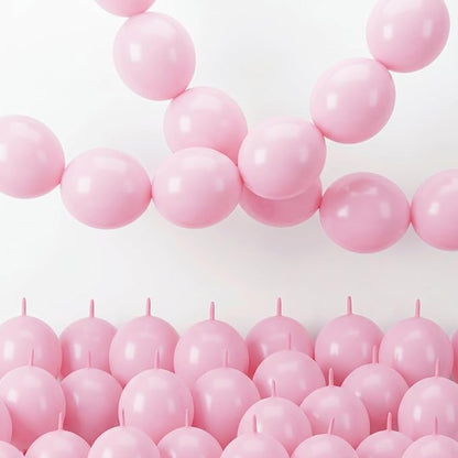 Pastel Pink Linking Balloons, Quick Linked Balloon by Govpy