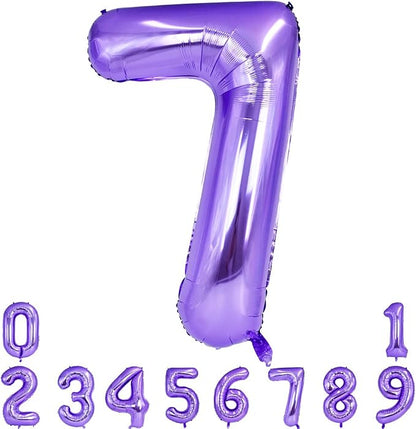 TONIFUL 40 Inch Purple Large Numbers Balloon 0-9 Birthday Party Decor, Foil by TONIFUL