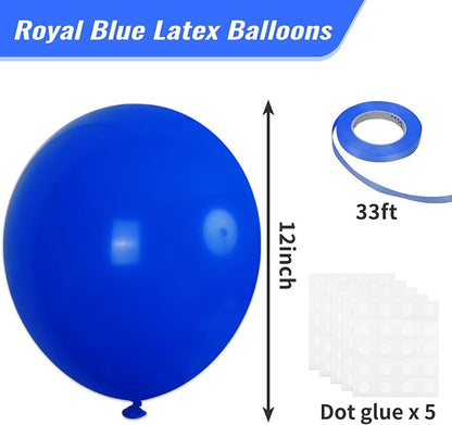 RUBFAC Royal Blue Balloons 120pcs 12 Inch, 2026 International Football Game - Image 2