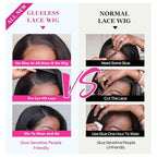 GOLFMAX Glueless Wigs Human Hair Pre Plucked Pre Cut Wear and Go Glueless Wig Curly Short Bob Wig Human Hair Wigs Deep Wave 4x4 Lace Closure Wigs Human Hair 10 Inch