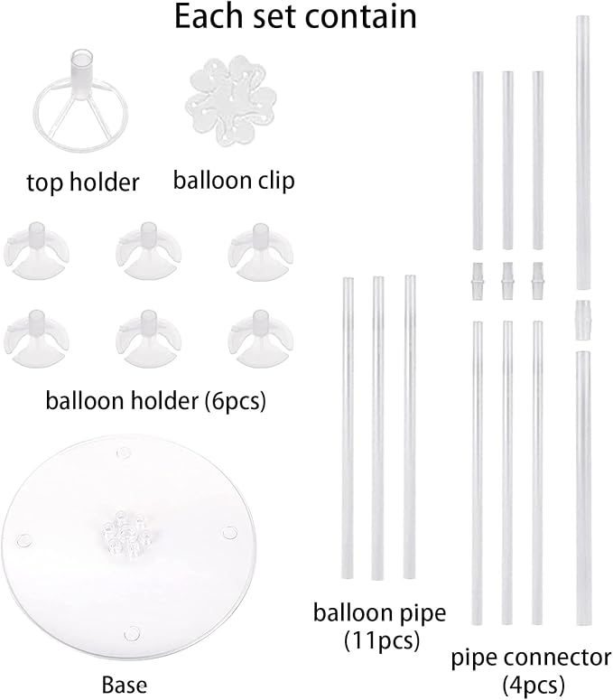 20 Sets Balloon Stand Kits, Balloon Sticks Holder - Image 3