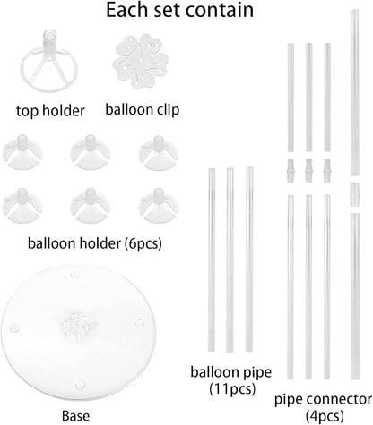 4 Sets Balloon Stand Kits, Balloon Sticks Holder - Image 3